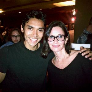 With Courteney Cox at her directorial debut screening of Just Before I Go
