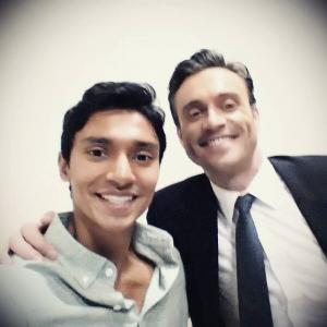 On the set of The Young and the Restless with Daniel Goddard