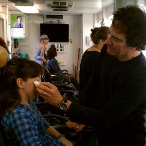 Alyssa in hair/makeup for the NBC 