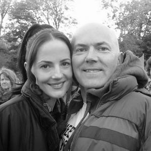 WITH ORLA O ROURKE ON THE SET OF 'THE CABIN'