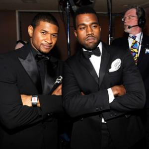 Usher Raymond and Kanye West