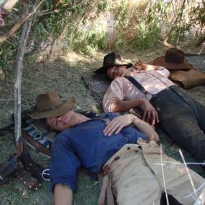 Dead Men The Series. Jake (Aaron Michael Marciniak) and Jesse are passed out after a long day.