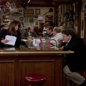 Still of Kirstie Alley and George Wendt in Cheers (1982)
