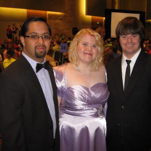 Parth, Jessica, and Jared performing at the National Down syndrome Congress Convention.