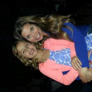 Ava and Danielle Fishel on the set of Girl Meets World