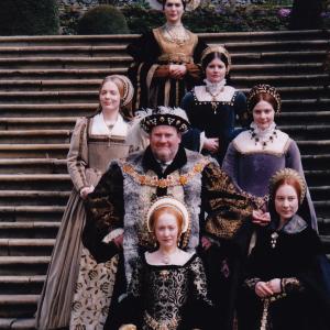 Catherine Siggins with Andy Rashleigh Henry VIII Michelle Abrahams Catherine Howard Caroline Lintott Catherine Parr and Ladies in Waiting at Haddon Hall