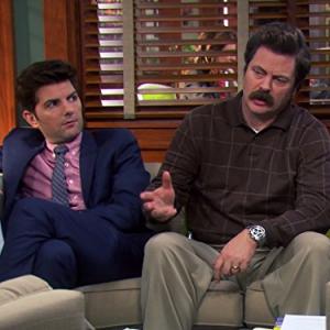 Still of Adam Scott and Nick Offerman in Parks and Recreation 2009