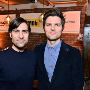 Adam Scott and Jason Schwartzman at event of IMDb amp AIV Studio at Sundance 2015