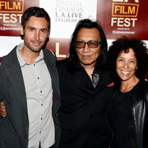 Stephanie Allain Malik Bendjelloul and Rodriguez at event of Searching for Sugar Man 2012