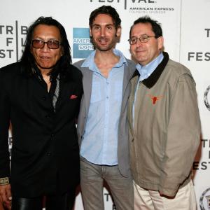 Malik Bendjelloul and Rodriguez at event of Searching for Sugar Man 2012