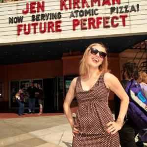 Britt Harris at the Future Perfect Portland premiere