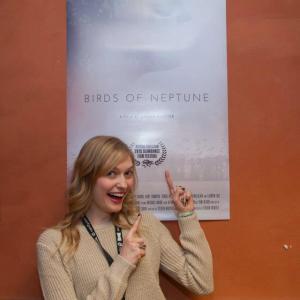 Britt Harris at Slamdance Film Festival promoting the film Birds of Neptune