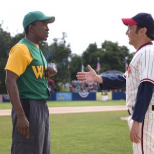 Still of Rob Schneider and Tim Meadows in The Benchwarmers (2006)