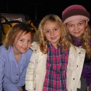 On the set with Isabelle Nelisse and Megan Charpentier