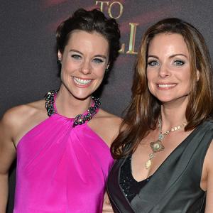 Ashley Williams at the opening of A TIME TO KILL on Broadway, with her sister Kimberly Williams-Paisley.