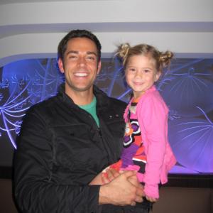 Rachel with Zachary Levi at the Tangled Premiere Nov 2010