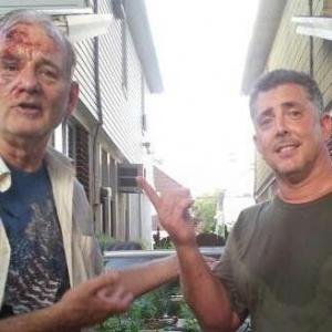 On the set of St Vincent de van Nuys with Bill Murray