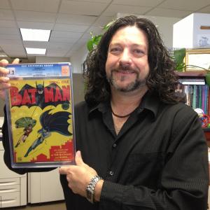 Greg with a 567000 copy of Batman 1
