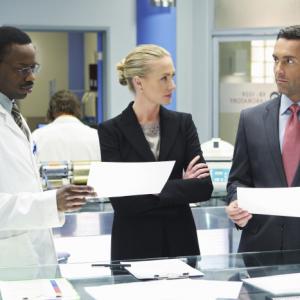 Still of Malcolm Barrett, Jay Harrington and Jesse Head in Better Off Ted (2009)