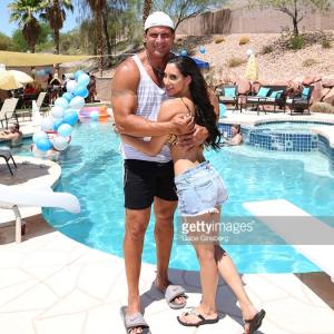 Leila Knight with fiance Jose Canseco