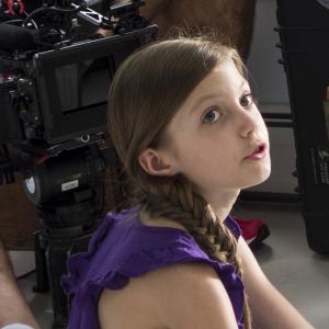 Actress Alexa Reddy on the set of Sui Generis 2014