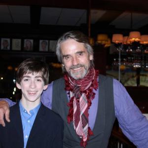 Camelot Benefit Gala for Irish Repertory Theatre with Jeremy Irons as King Arthur and Jacob Clemente as Young Tom of Warwick