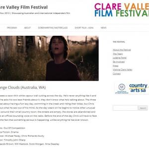 STRANGE CLOUDS at Clare Valley Film Festival