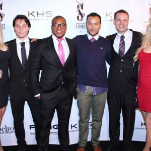 Jenny Allford, Mateo Vergara, Tyler Rousseau, Jason Avalos, Jared Safier, and Mindy Robinson at Smoke Grand Opening Event