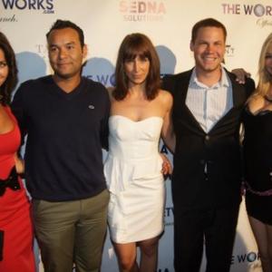 Vera Nova, Jason Avalos, Yvonne Kolle, Jared Safier, and Mindy Robinson at The World Network Web Launch