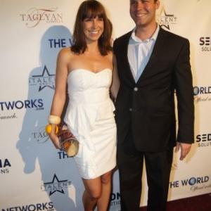 Yvonne Kolle and Jared Safier at The World Network Web Launch