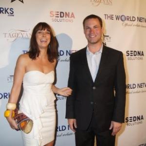 Yvonne Kolle and Jared Safier at The World Network Web Launch