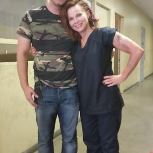 Jared Safier and Patsy Pease on set of The Bay for Season 4