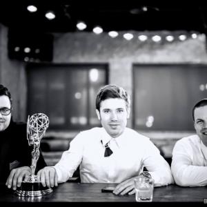 Gregori J Martin Kristos Andrews and Jared Safier after the 2015 Daytime Emmy Awards