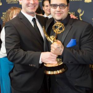 Jared Safier and Gregori J Martin at the 2015 Daytime Emmy Awards