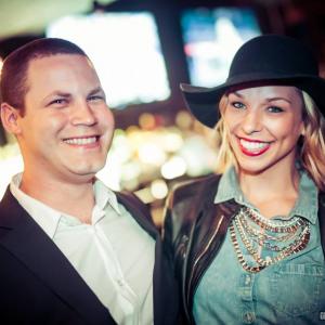 Jared Safier and Tara Leigh Talkington at the Safier Entertainment  LANY Entertainment Industry Mixer