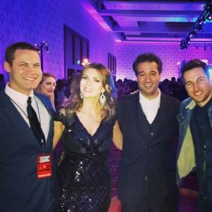 Jared Safier Carly Steel Alex Shekarchian and Christopher Scott at the American Music Awards After Party
