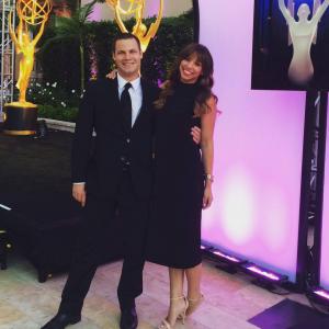 Jared Safier and Tara Leigh Talkington at the Television Academy Emmy Reception