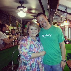 Patrika Darbo and Jared Safier on set of 