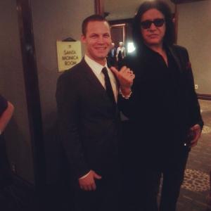 Gene Simmons and Jared Safier at the T.J. Martell Foundation Charity Event