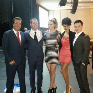 Alex Shekarchian, Jared Safier, Carly Steel, Layla Alizada, and Noel Fisher at the T.J. Martell Foundation Charity Event