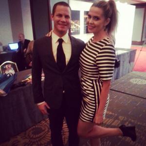 Jared Safier and Carly Steel at the T.J. Martell Foundation Charity Event