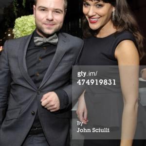 Actor Jonathan Tybel and Actress Marysol Fernandez at the Bulgari Oscar Event