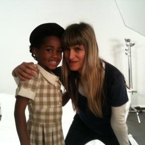 Layla at work with Director Catherine Hardwicke