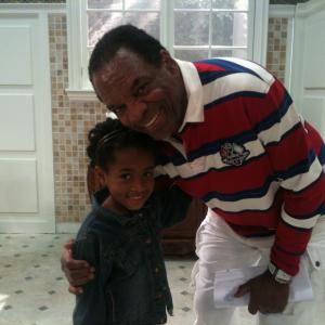 Layla on set of The First Family with John Witherspoon