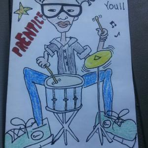 givethedrummersome thats me Drawing done By Tosha Miles