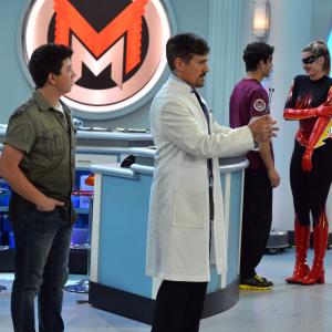 Still of Carlos Lacamara Bradley Steven Perry Jake Short and Augie Isaac in Mighty Med 2013