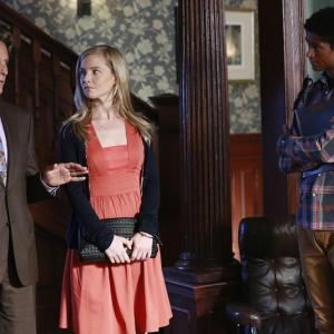 Still of Steven Weber Alfred Enoch and Laura Coover in How to Get Away with Murder 2014