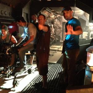Qishi Li at film set of Once Upon A Time In Space