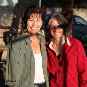 On the set of Winding Road with director Diane Dresback