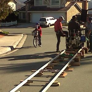 On set of Orchard Supply(OSH) Commercial as the Paper Boy.